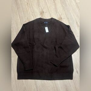 GAP CashSoft Oversized V-Neck Sweater